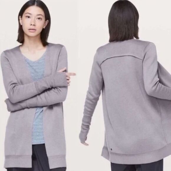 lululemon athletica Sweaters - Lululemon Athletica City Street Light Purple Women's Cardigan (Size 4)